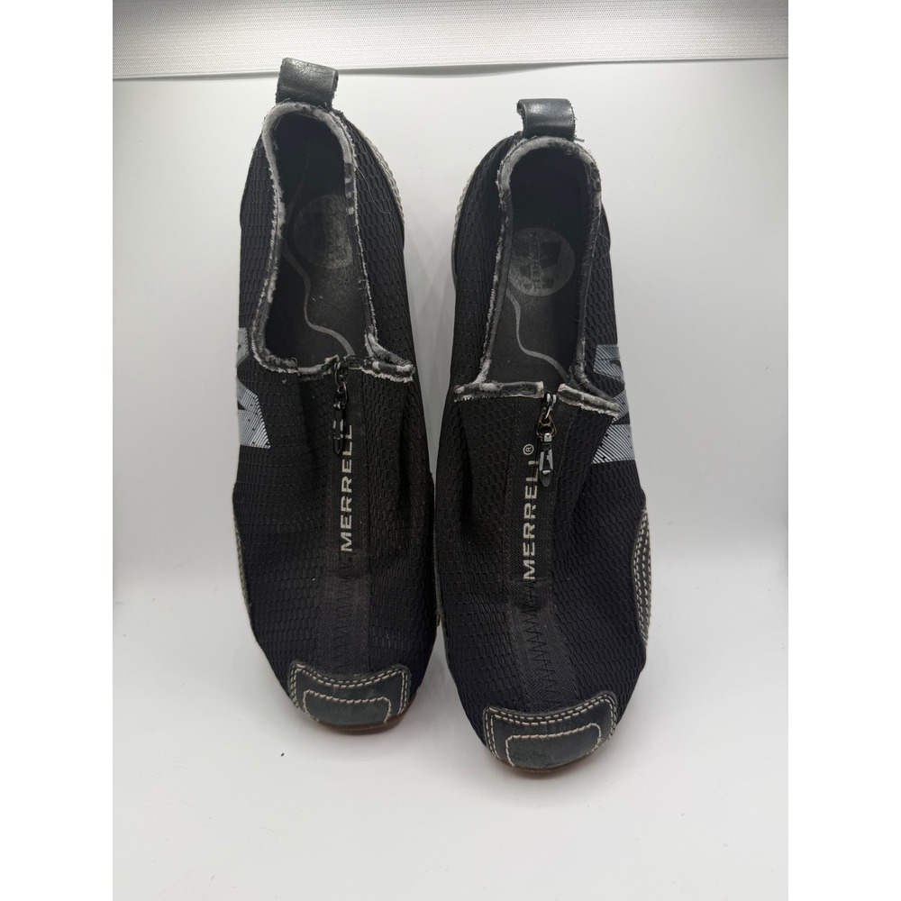 Merrell Barrado Black Mesh Zip Up Slip On Sneakers Womens 6.5 J73426 Casual Shoe